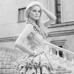 Young woman walking